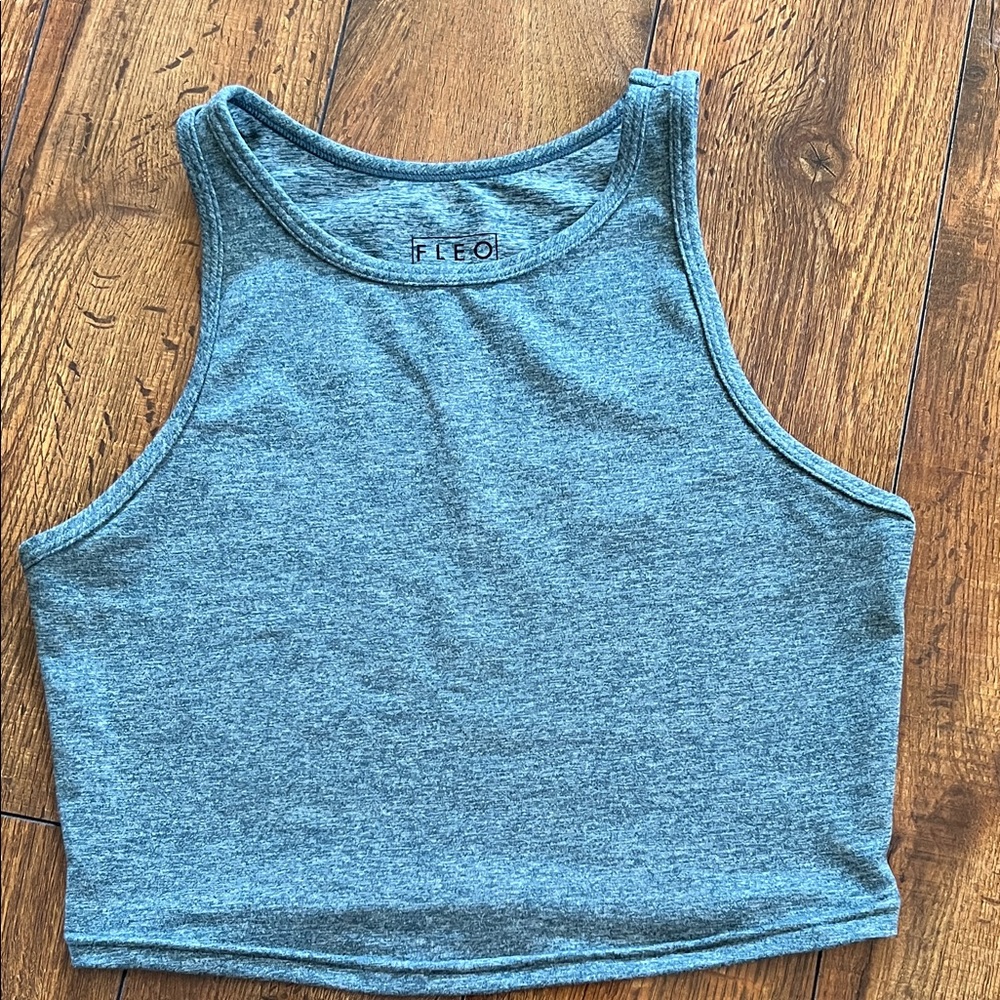 Fleo Heather Gray Crop Top